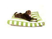 Sage Vertical Stripe Large Rectangle Pet Bed