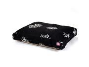 Black Coral Small Rectangle Pet Bed