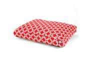 Red Links Large Rectangle Pet Bed