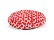 Red Links Large Round Pet Bed