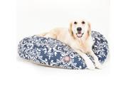Navy Blue French Quarter Large Round Pet Bed