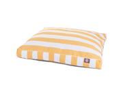 Yellow Vertical Stripe Large Rectangle Pet Bed