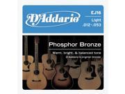 D addario Phosphor Bronze Acoustic Guitar Light EJ16 Strings