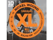 D addario EXL110 Regular Light Guitar Strings 10 sets Pro Pack