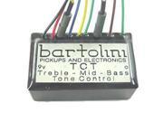 Bartolini NTCT 3 Band Tone Control Preamp w 400 Hz Mid Cut 9 Volt NEW