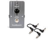 Suhr ISO BOOST Guitar Effects Pedal w 2x 6 Patch Cables FREE SHIPPING NEW