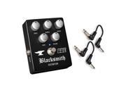 BBE Blacksmith Distortion OD Pedal w 3 band EQ BD 69P w 2x 6 Patch Cables