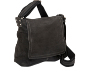 David King Co. Vertical Simple Distressed Leather Messenger Bag