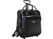 McKlein USA Melrose Vertical Rolling Leather Laptop Tote EXCLUSIVE