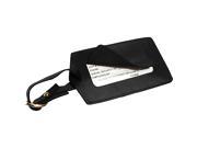 Royce Leather 950 BLACK 6 Popular Leather Luggage Tag Black