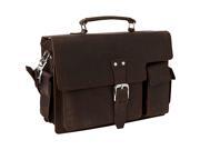 Vagabond Traveler 16in. Leather Laptop Briefcase