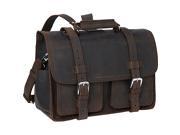 Vagabond Traveler Leather Briefcase Travel Bag