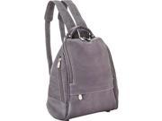Le Donne Leather U Zip Mid Size Backpack Purse