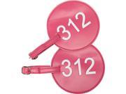 pb travel Leather Number Luggage Tag 312 Set of 2