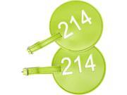 pb travel Leather Number Luggage Tag 214 Set of 2