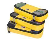 eBags Slim Packing Cubes 3Pcs Set Canary Yellow