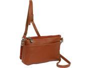 Piel Leather Shoulder Bag Wristlet Saddle 2860