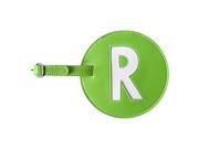 pb travel Leather Initial R Luggage Tag Set of 2