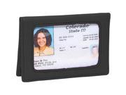 Royce Leather Tri View ID Holder Card Case Black 407 BLACK 5