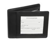 Emporium Leather RFID 007 BLK 5 Royce Leather Rfid Blocking Double Id Flat Fold Wallet Black