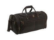 Le Donne Leather Distressed Leather Overnighter Duffel