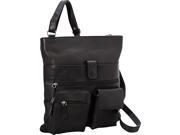 R R Collections 4 Pocket Leather Crossbody