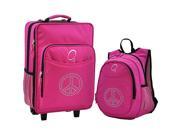 Obersee O3 Kids Peace Luggage and Backpack Set With Integrated Cooler
