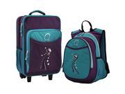 Obersee O3 Kids Butterfly Luggage and Backpack Set With Integrated Cooler