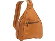 Le Donne Leather Womens Sling Back Pack