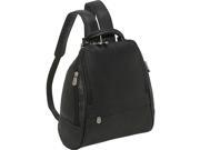 Le Donne Leather U Zip Mid Size Backpack Purse