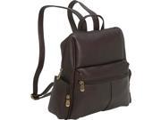 Le Donne Leather Zip Around Backpack Purse