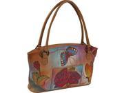 ANNA by Anuschka Wide Tote Rose Butterfly