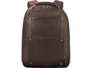 Laptop Backpack Leather Padded Straps 13 x7 x17 Brown