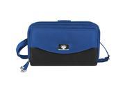 Travelon Safe ID Accent Double Zip Clutch Wallet