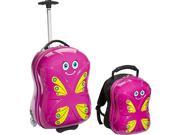 TrendyKid Bella Butterfly Upright Carry On and Backpack