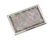 Budd Leather Mother of Pearl Business Card Case