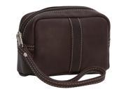 Piel Leather Cosmetic Case Chocolate 2590 CHC