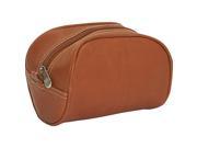 Piel Leather Cosmetic Bag Saddle 2405