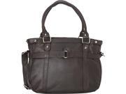 R R Collections Leather Medium Tote with Detachable Strap