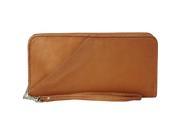 Piel Leather Executive Travel Wallet Saddle 2874
