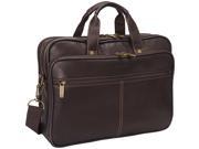 Heritage Colombian Leather Double Compartment Laptop Bag