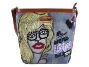 Nicole Lee Jodie Blonde Print Messenger Bag