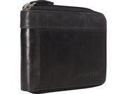 Mancini Leather Goods Men?s Zippered Wallet with Removable Passcase