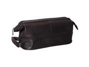 Mancini Leather Goods Colombian Leather Classic Toiletry Kit with Organizer