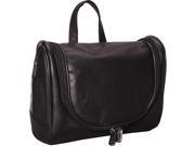 Mancini Leather Goods Colombian Leather Deluxe Toiletry Kit