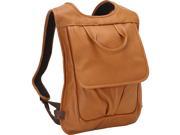 Piel Leather Slim Laptop Flap Backpack Honey 3083 HON