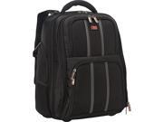 Mancini Leather Goods Wheeled 17in. Laptop Backpack w RFID Secure Pocket