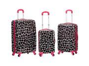 Rockland Luggage Safari 3 Piece Hardside Spinner Set