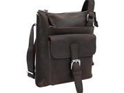 Vagabond Traveler 12.5in. Verical Leather Messenger Bag