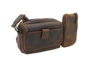 Vagabond Traveler 8in. Leather Parent Child Shoulder Waist Bag